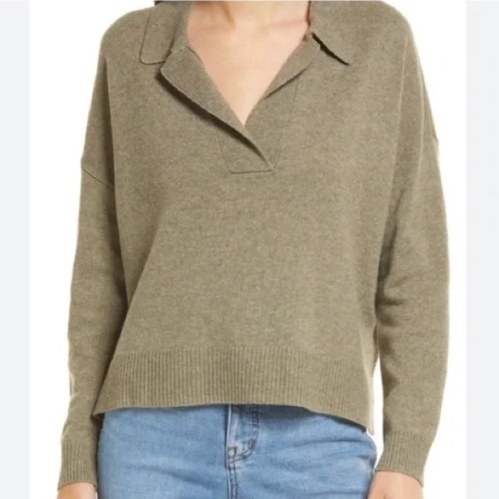 Madewell - Davie Polo Sweater Wool (Size: M)